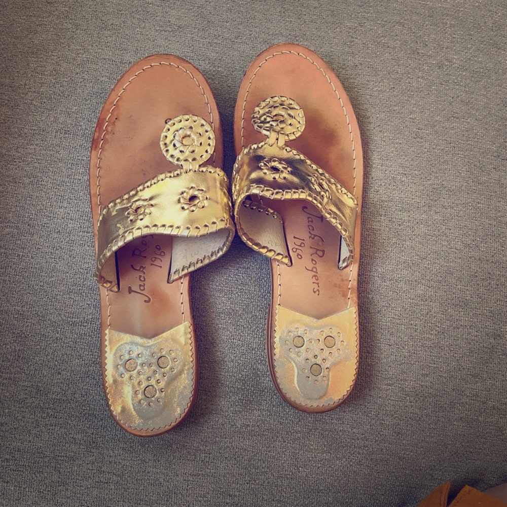 Jack Rogers size 9M Gold